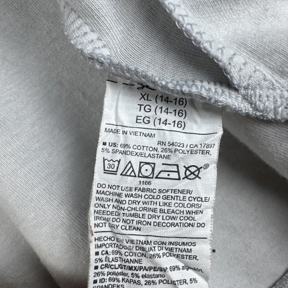 Old Navy Active Dynamic Fleece Unisex Kids XL 14/16 Gray Activewear‎ Full Zip